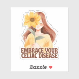 Verzieren Sie Ihre Celiac-Krankheit Sonnenblumen Aufkleber