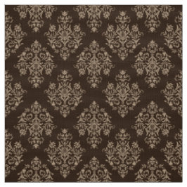 Verziert Barockbraun Damasmuster Stoff