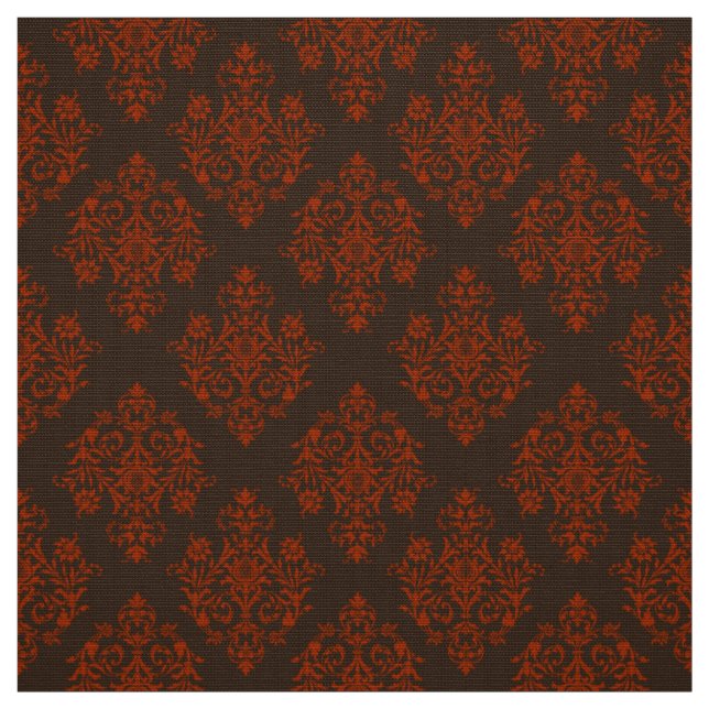 Verziert Barockbraun Damasmuster Stoff (Muster)