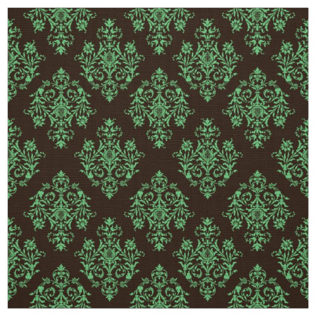 Verziert Barockbraun Damasmuster Stoff (Muster)