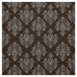 Verziert Barockbraun Damasmuster Stoff