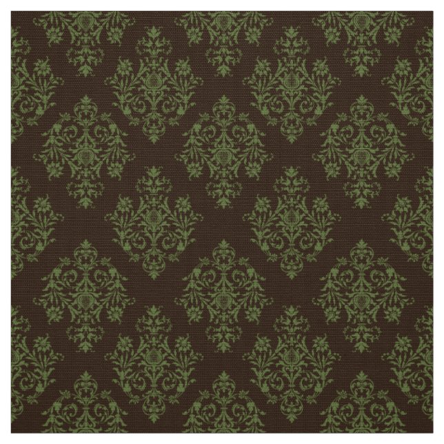 Verziert Barockbraun Damasmuster Stoff (Muster)
