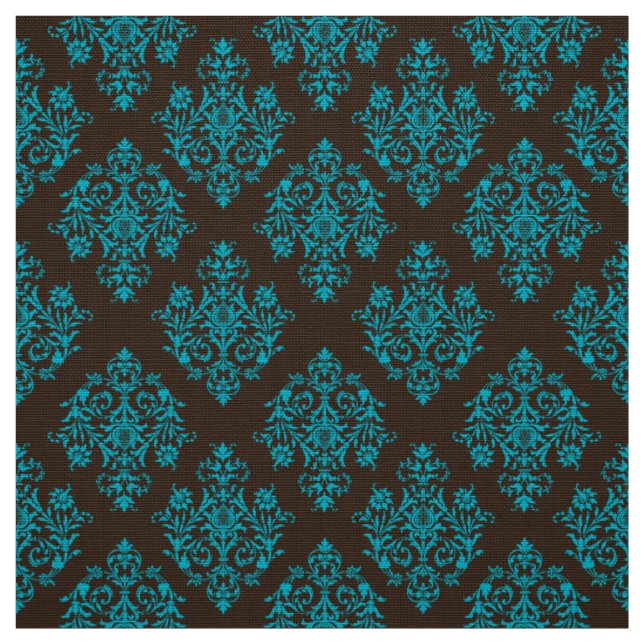 Verziert Barockbraun Damasmuster Stoff (Muster)