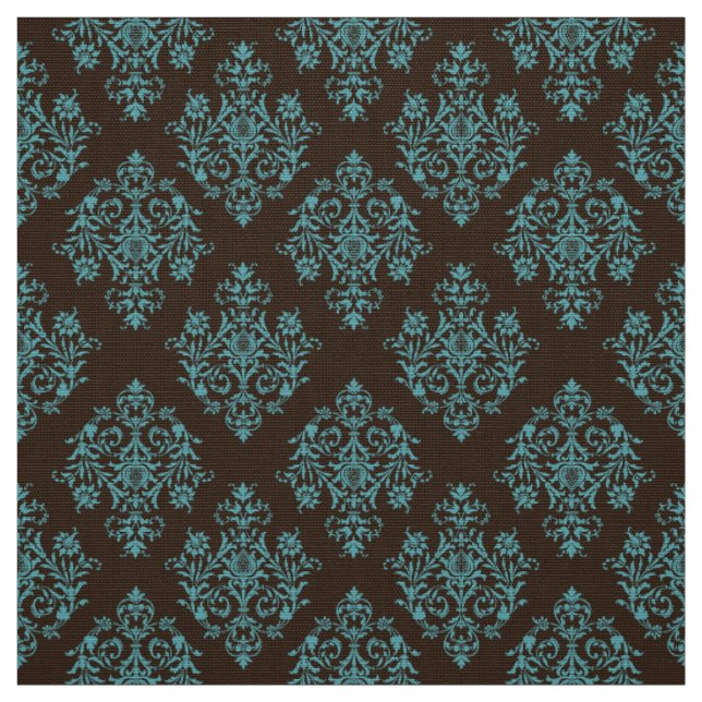 Verziert Barockbraun Damasmuster Stoff (Muster)