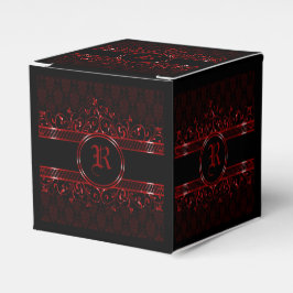 Verziert Gothic Mit Monogramm Gevor Box Schwarz & Geschenkschachtel