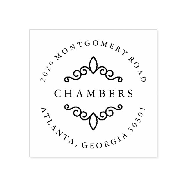 Verziert Gummistempel (Prägung)