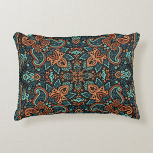 Verziert Paisley Bandana: Seide Neck. Dekokissen