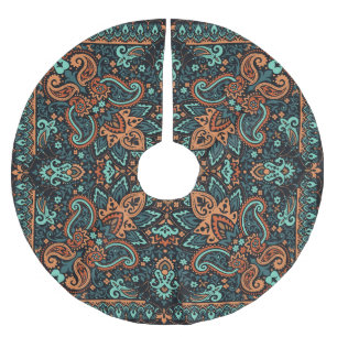 Verziert Paisley Bandana: Seide Neck. Polyester Weihnachtsbaumdecke