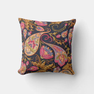 Verziert Paisley: Elegantes, nahtloses Muster. Kissen