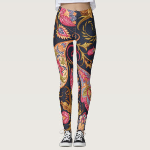 Verziert Paisley: Elegantes, nahtloses Muster. Leggings