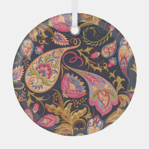 Verziert Paisley: Elegantes, nahtloses Muster. Ornament Aus Glas