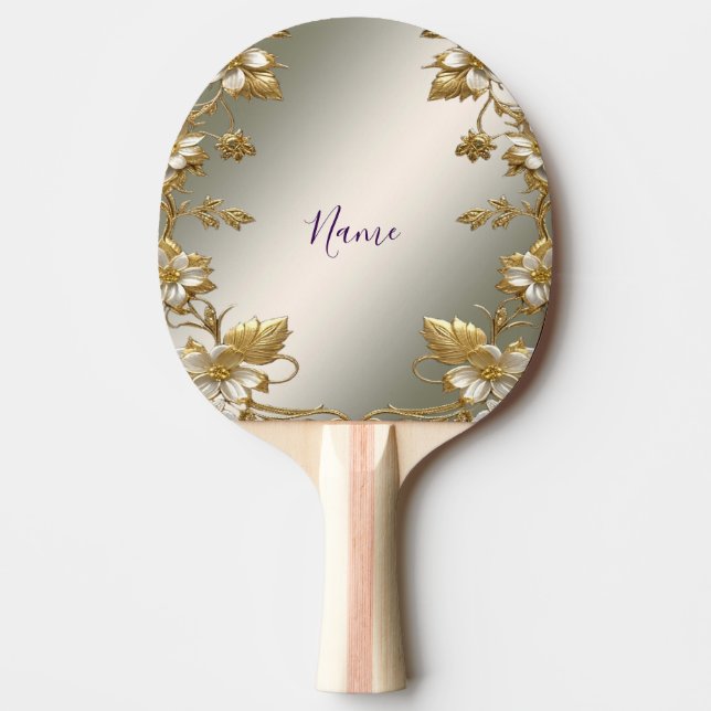 Verziert Pingpong Paddle Paddel Tischtennis Schläger (Vorderseite)