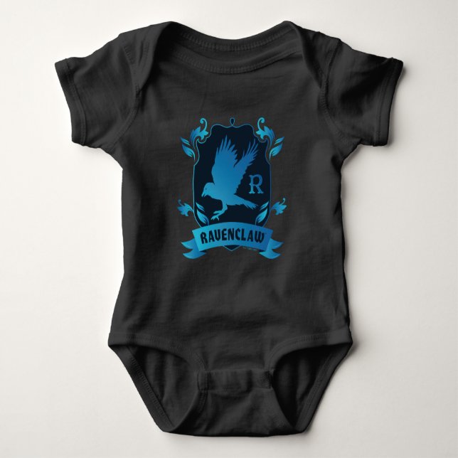 Verziert RAVENCLAW™ House Wappen Baby Strampler (Vorderseite)