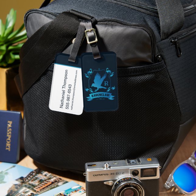 Verziert RAVENCLAW™ House Wappen Gepäckanhänger (Vorderseite & Rückseite)