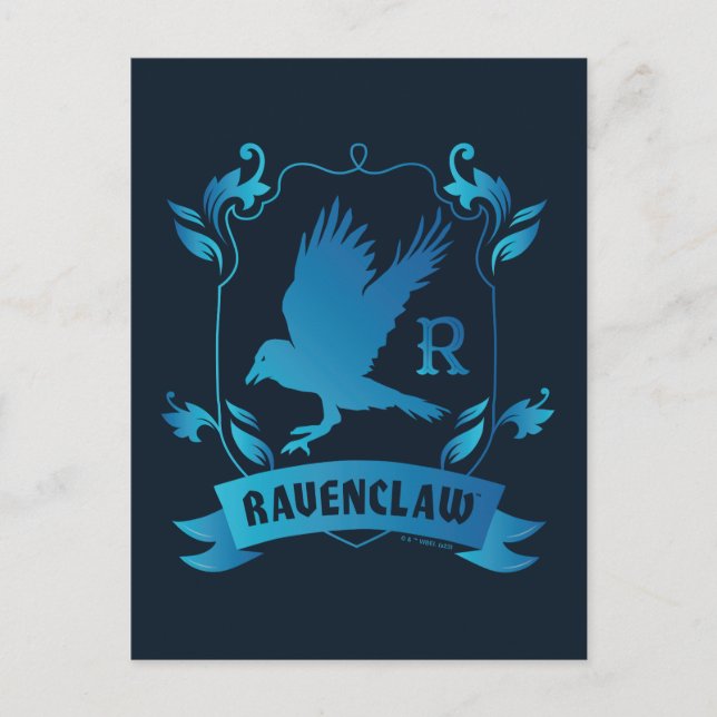 Verziert RAVENCLAW™ House Wappen Postkarte (Vorderseite)