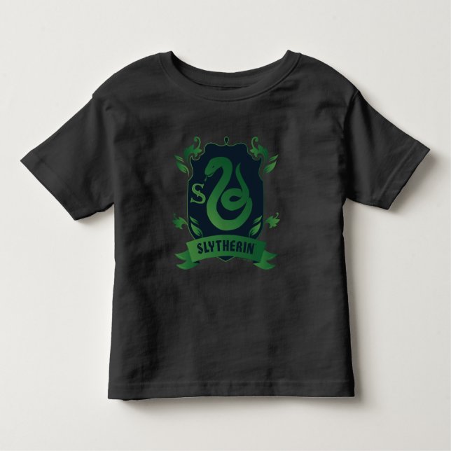 Verziert SLYTHERIN™-Wappen Kleinkind T-shirt (Vorderseite)