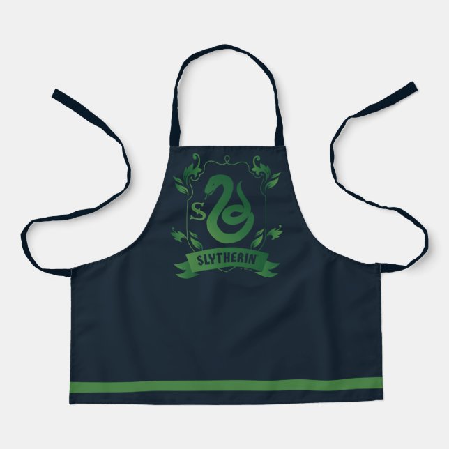 Verziert SLYTHERIN™-Wappen Schürze (Vorderseite)