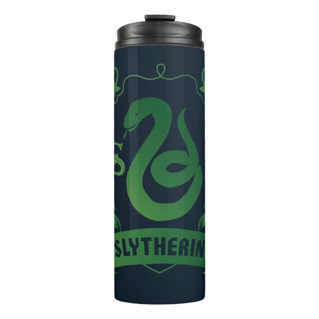 Verziert SLYTHERIN™-Wappen Thermosbecher (Vorderseite)