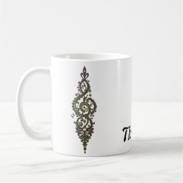 Verziert Treble Clef Kaffeetasse