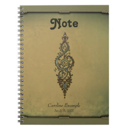 Verziert Treble Clef Notizblock