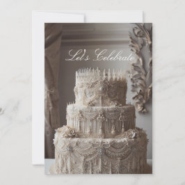 VERZIERTE ANTIQUE SEHEN JAHRESTAG AUS EINLADUNG