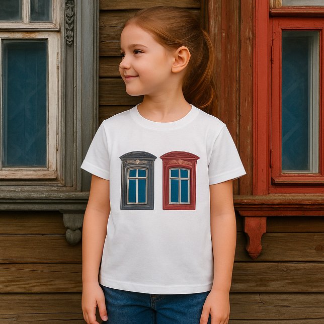 Verzierte Architektur des Europäischen Fensters T-Shirt (Von Creator hochgeladen)