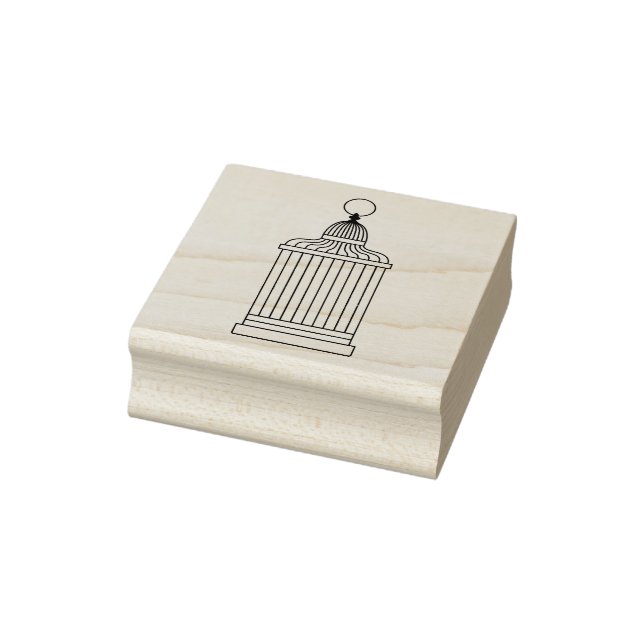 Verzierte Birdcage Art und Scrapbook Rubber-Briefm Gummistempel (Stempel)