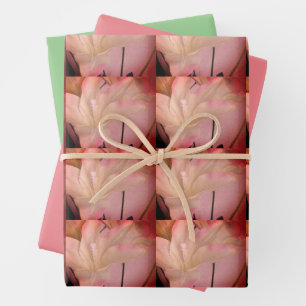 Verzierte Blume Abstrakt Geschenkpapier Set