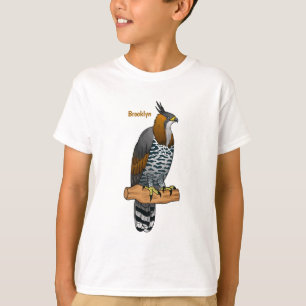 Verzierte Darstellung des Cartoon von Adlervögeln T-Shirt