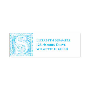 Verzierte erste S-Briefmarke Permastempel