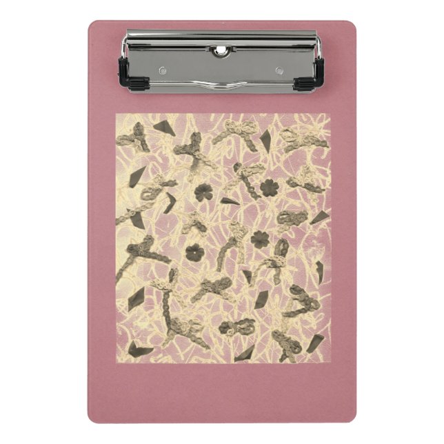 Verzierte Floating Bows Mini Klemmbrett (Vorderseite)