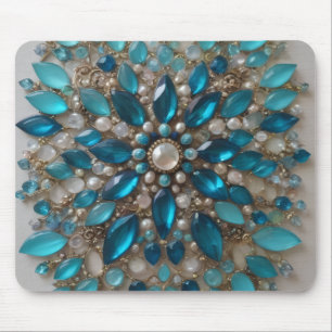 Verzierte Glas- und Stein-Mauspad 4 Mousepad