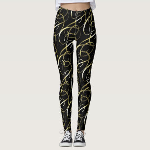Verzierte Goldwischung bei jeder Farbe Leggings