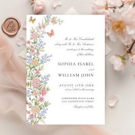 Verzierte Hochzeit von Grace Pastel Blush Einladung