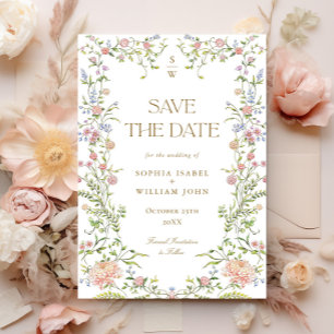 Verzierte Hochzeit von Grace Pastel Blush Save The Date