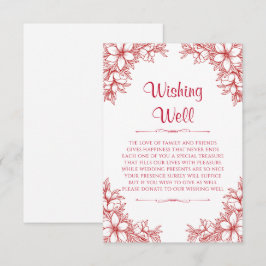 Verzierte Hochzeitswünsche Begleitkarte