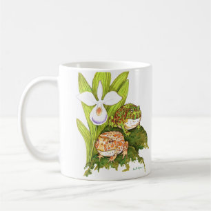 Verzierte Hornfrösche, die Früchte jagen Kaffeetasse