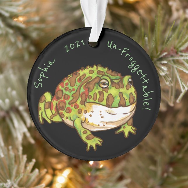 Verzierte Hornfrosche "Nicht-Frosch-ansetzbarer" I Ornament (Baum)