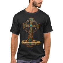 Verzierte keltische Kreuzkunst – Mystisches Bronze