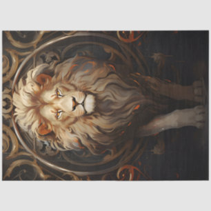 Verzierte Lion Seidenpapier
