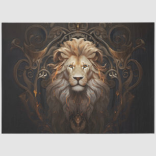 Verzierte Lion Seidenpapier