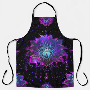 Verzierte Lotus-Blume Nahtloses Symbol Schürze