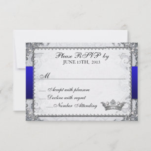 Verzierte Märchen-Geschichtenbuch-Hochzeit RSVP Gr Karte