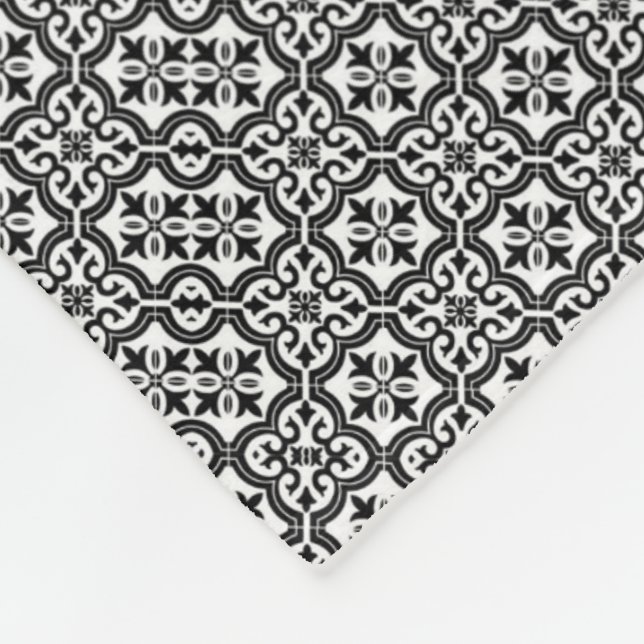 Verzierte Monogramm-Fliesen-Decke Fleecedecke (Ecke)