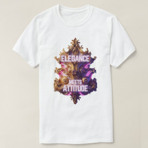 Verzierte Opulenz - Elegante Begegnung Höhenlage T-Shirt