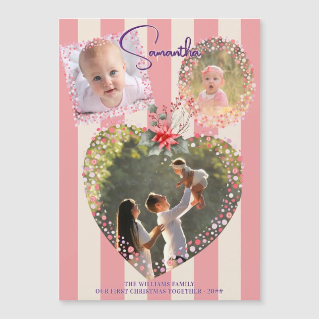 Verzierte Rahmen 3 Foto 1 Weihnachtskalender KARTE (Vorderseite)