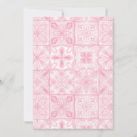 Verzierte rosa Fliesen