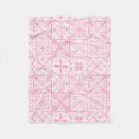 Verzierte rosa Fliesen