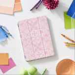 Verzierte rosa Fliesen iPad Air Hülle<br><div class="desc">Handgemalte verzierte Fliesen mit Blumenelementen</div>