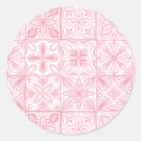 Verzierte rosa Fliesen